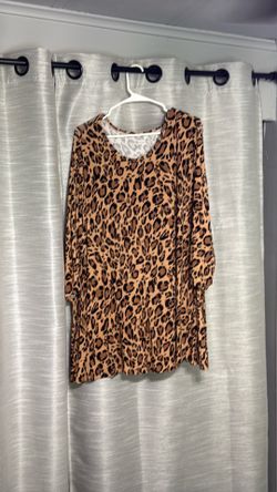 Plus size Jessica, London, animal, print blouse