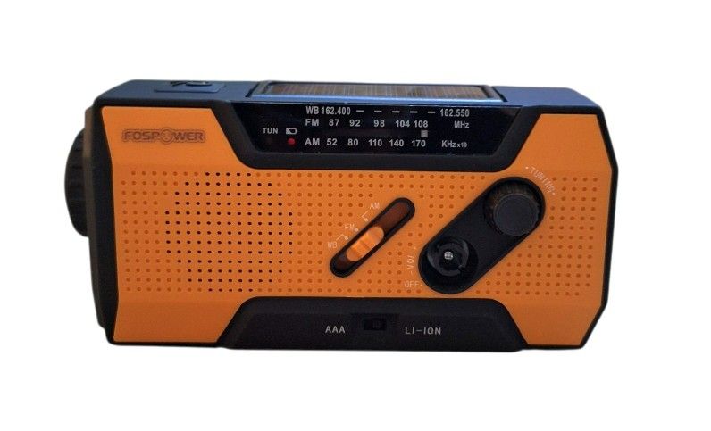 FosPower Emergency Weather Radio A1 NOAA/AM/DM with 7400Wh Portable Power