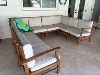 Outdoor couch.