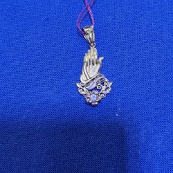 14kt Tri-Coloe Small Praying Hands Pendant. (C-3) ASK FOR RYAN. #(contact info removed)73