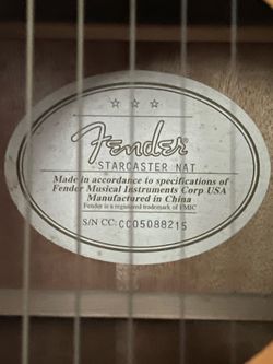Fender Starcaster Acoustic - Electric