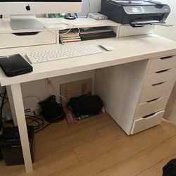 IKEA Desk with Additional Desktop Stand