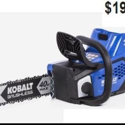 Kobalt 40v Max BRUSHLESS MAX 1359954 Chainsaw 14"