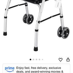 Aluminum walker seat, brand new inbox