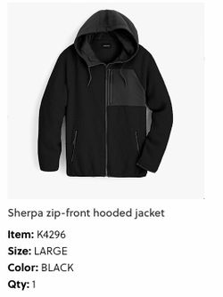 Jcrew Men’s Sherpa Hoodie size L