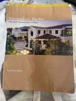 Glendale Community College Intermediate Algebra Textbooks