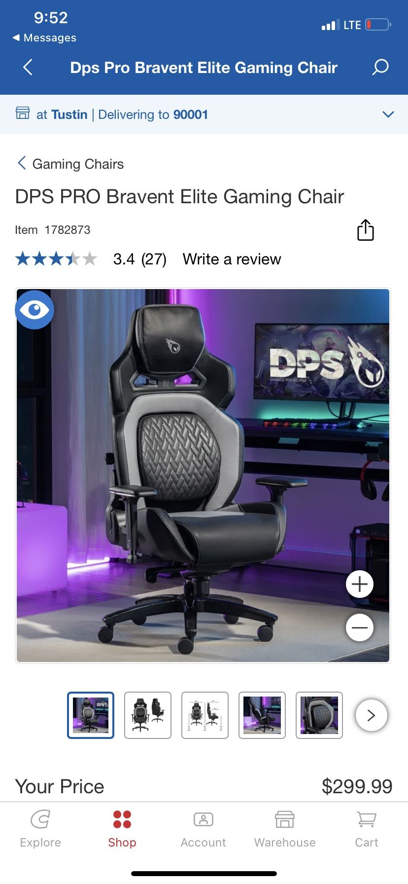 DPS PRO Bravent Elite Gaming Chair