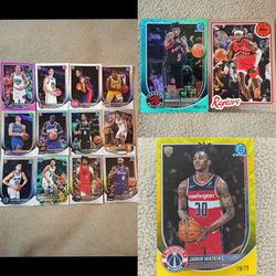 15 2025 Bowman Basketball Cards For 35 (3 Numbered, 10 Mojos, 7 Rookies, 2 Silvers, 2 Paper Cards) Read Description
