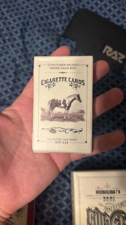 Limited edition, red, dead collectors box cigarette cards