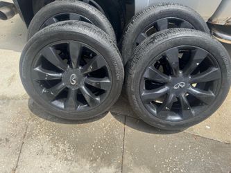 Rines para infinity Tamano 18 con Gomas con buena vida de marca estaban and n un infinity m35/g35/f35 $ 600