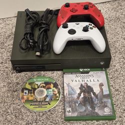 1TB Microsoft Xbox One S Green Battlefield Edition with Games and Two Controllers