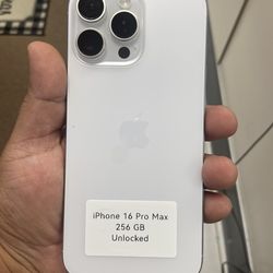 iPhone 16 Pro Max 256GB Unlocked Cash Or $50 Down