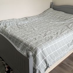 Full Bed Frame With Spring Box 