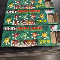 Vintage M&M's Christmas Lights 