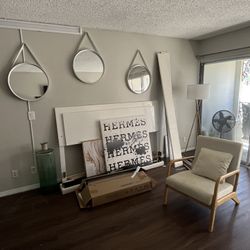 All Items-Moving Sale – Portable AC, Modern Bed, Chairs, Table, Art + More (Bundle Available)