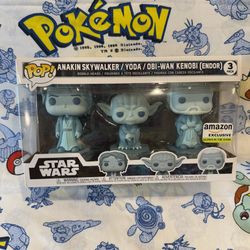 Funko Pop! Star Wars Anakin Skywalker Yoda Obi-wan Kenobi 3 Pack