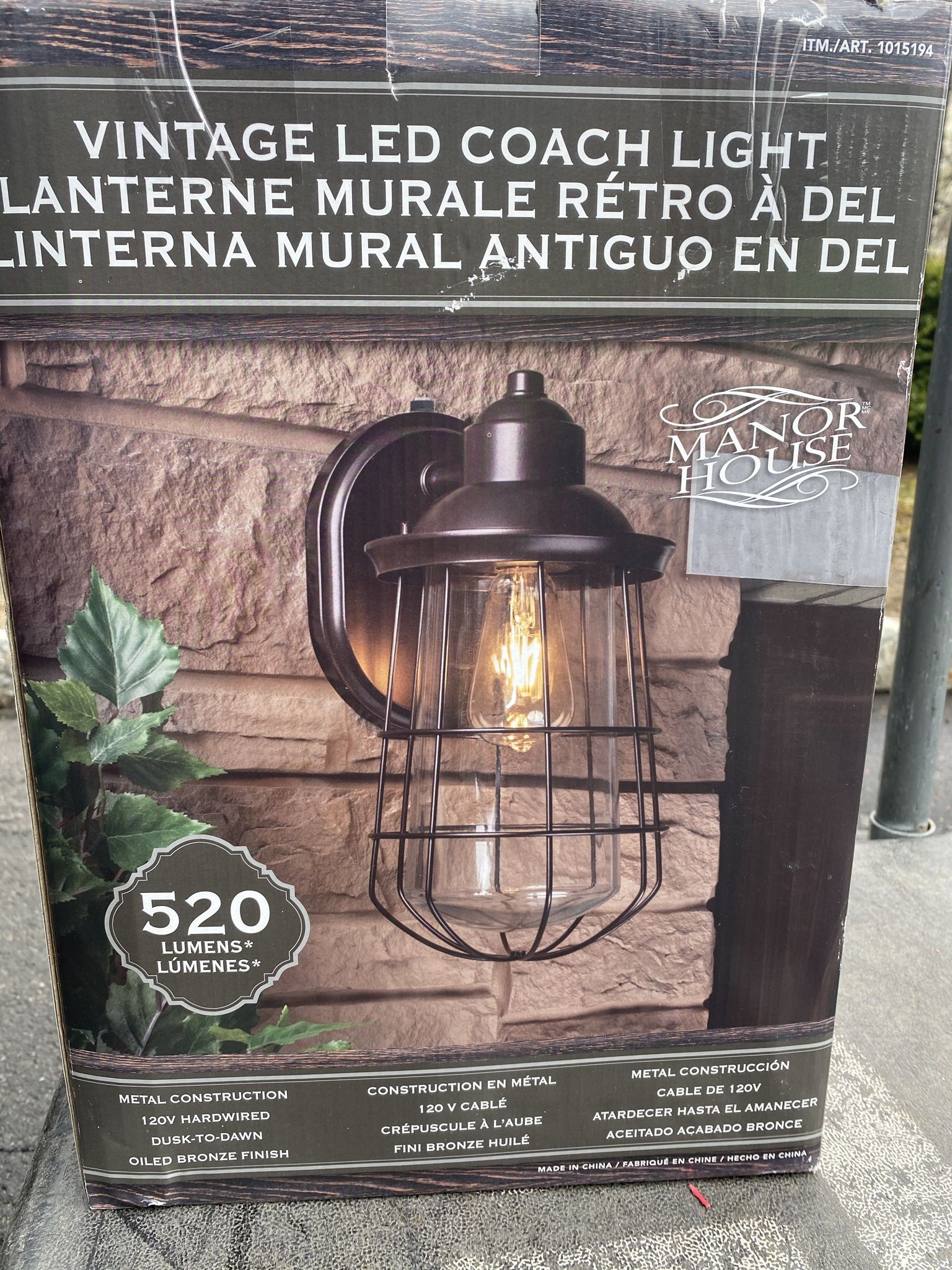 Manor House Vintage LED Coach Light