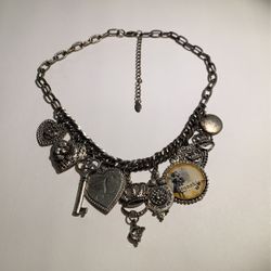 Vintage Charm Necklace With Locket