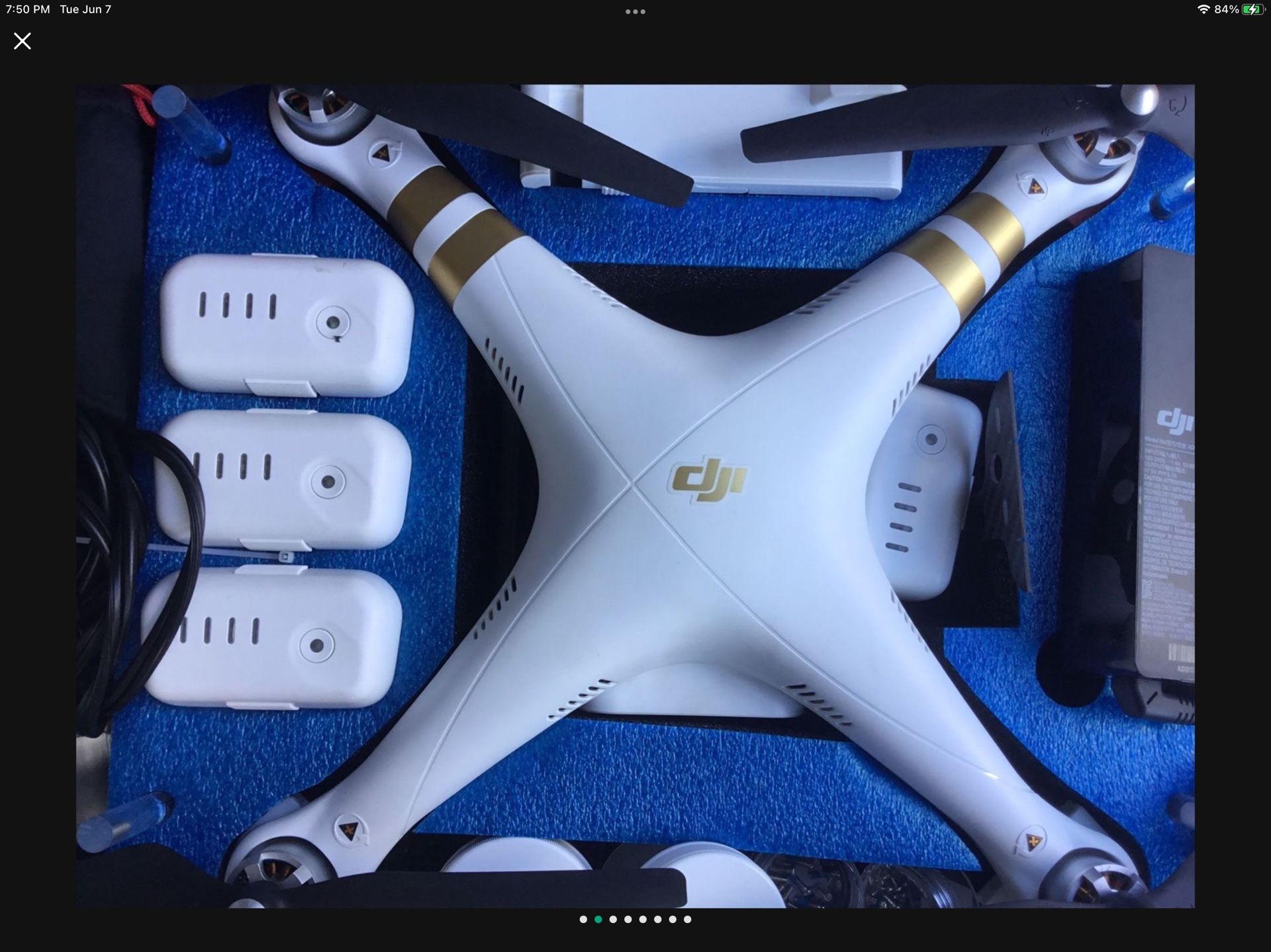 DJI Phantom 3 Drone  Quadcopter Dr1 with Camera and 3Axis Gimbal - White  $525 Cash Only