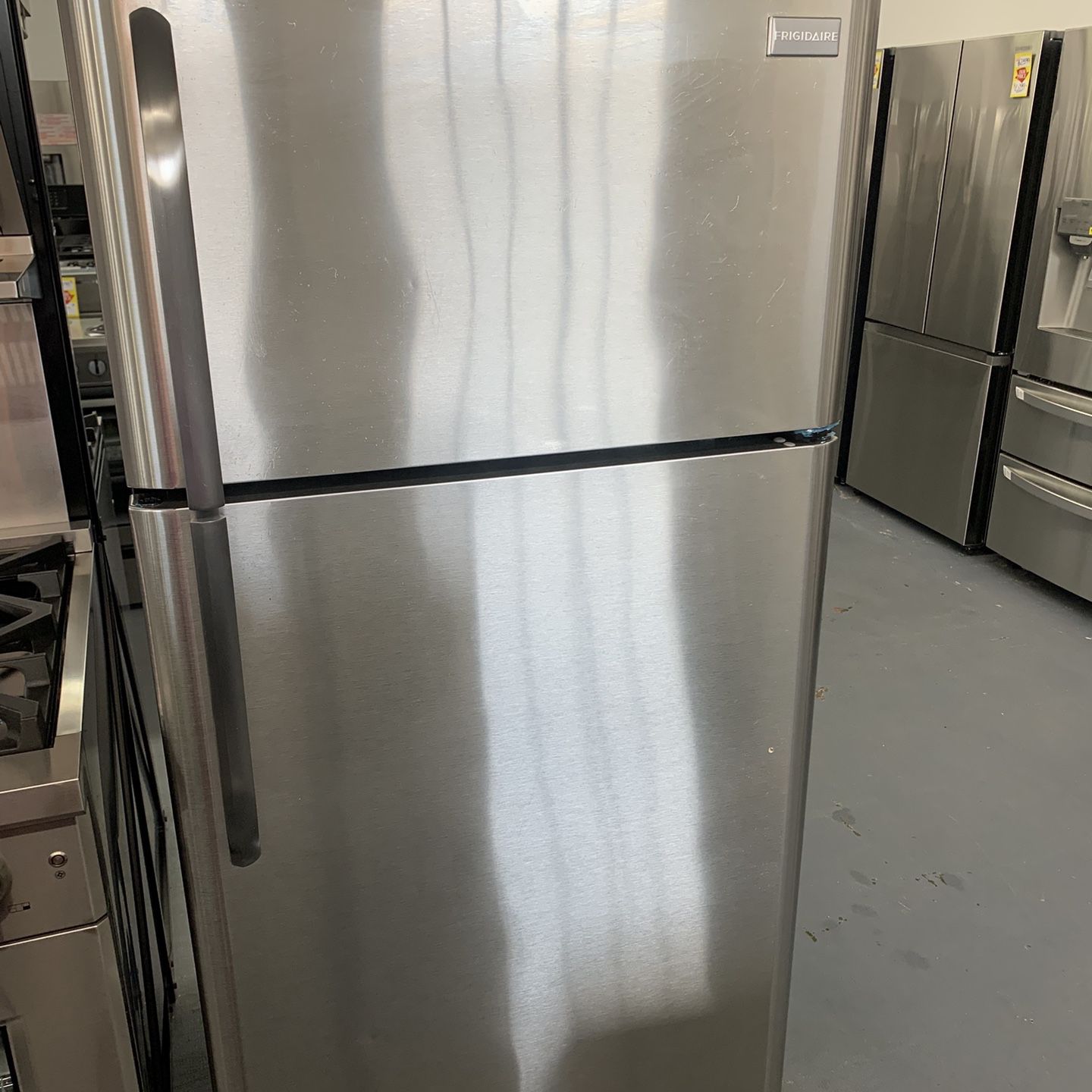 Used top stainles steel refrigerator $450