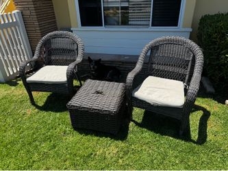 Patio chairs and table