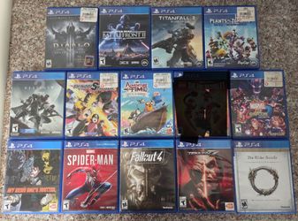 LOT 13 PS4 Game Bundle - Spider-Man, Fallout 4, Tekken 7 & More Playstation