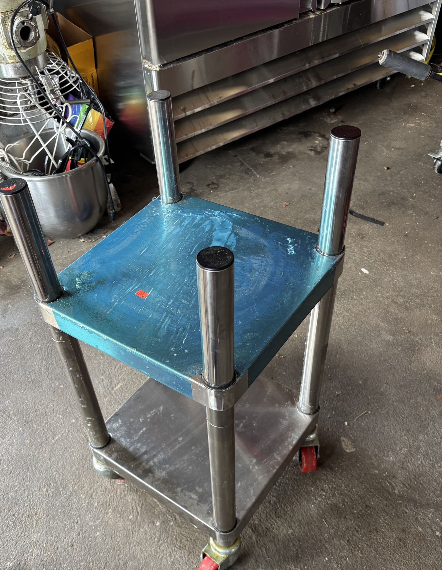 NEW Stainless Steel Rice Warmer Stand With Wheels