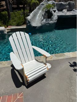 2 patio beach coastal chairs wood