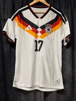 GERMANY SOCCER JERSEY #17 JULIAN NAGELSMANN WHITE HOME SHIRT MEN XL SLIM FIT