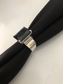 Silver 950 black onyx