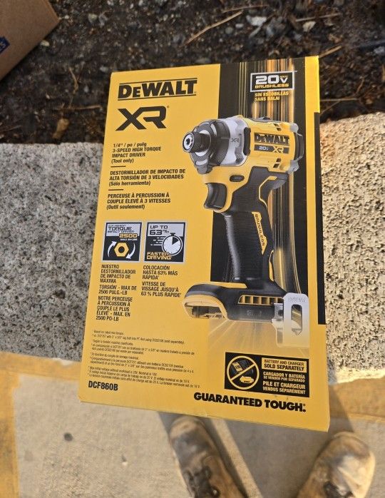 Dewalt 20v Impact Driver Brushless XR 3speed New Model Brand New Tool Only