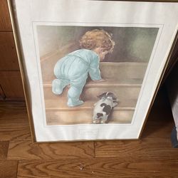 vintage reproduction- framed print