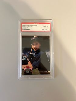 Derek Jeter Stadium Club Rookie Card
