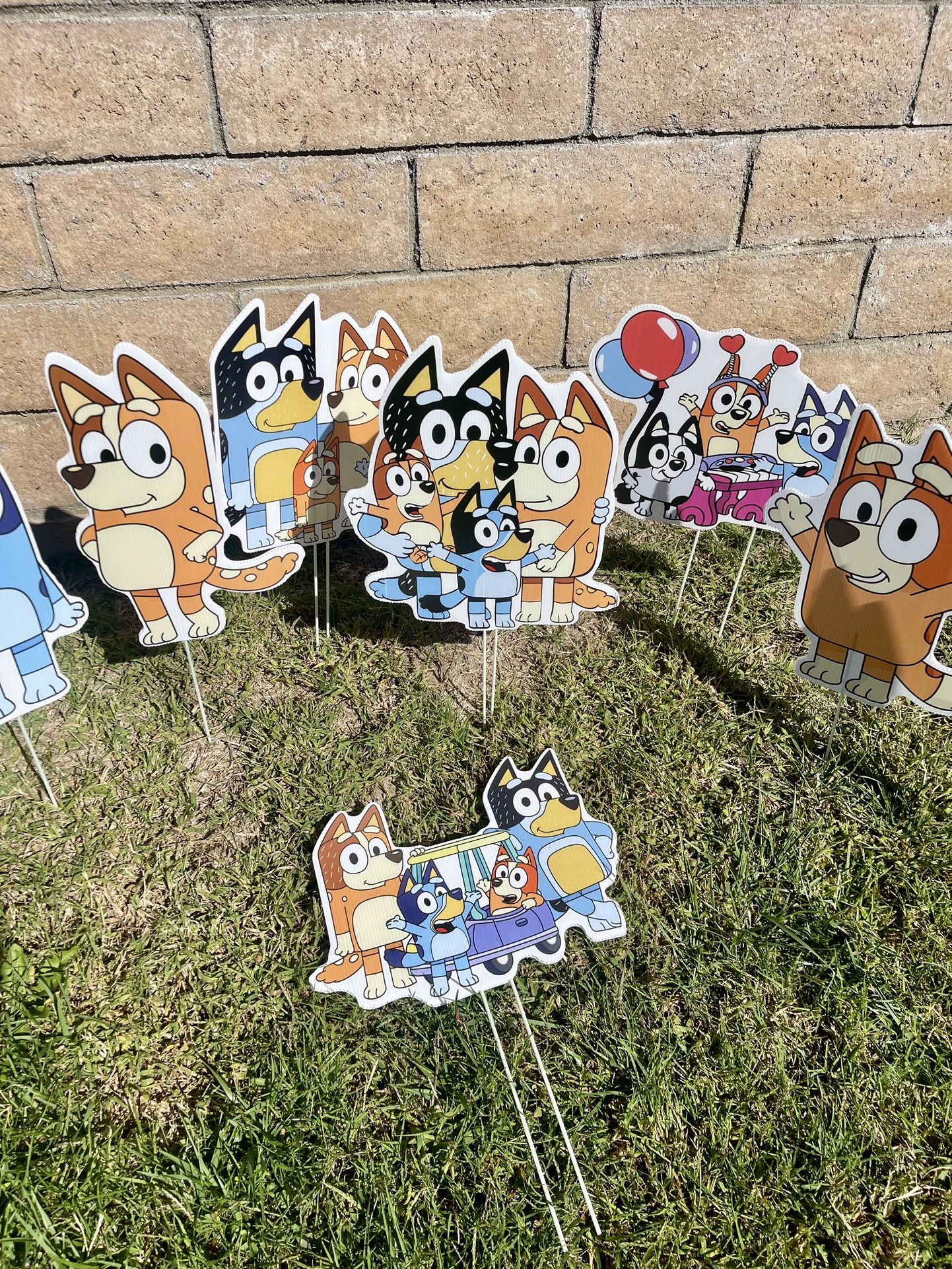 Bluey Party Yard Or Centerpieces Signs