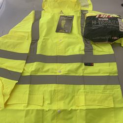 Waterproof Hi Visibility Jacket & Vest 