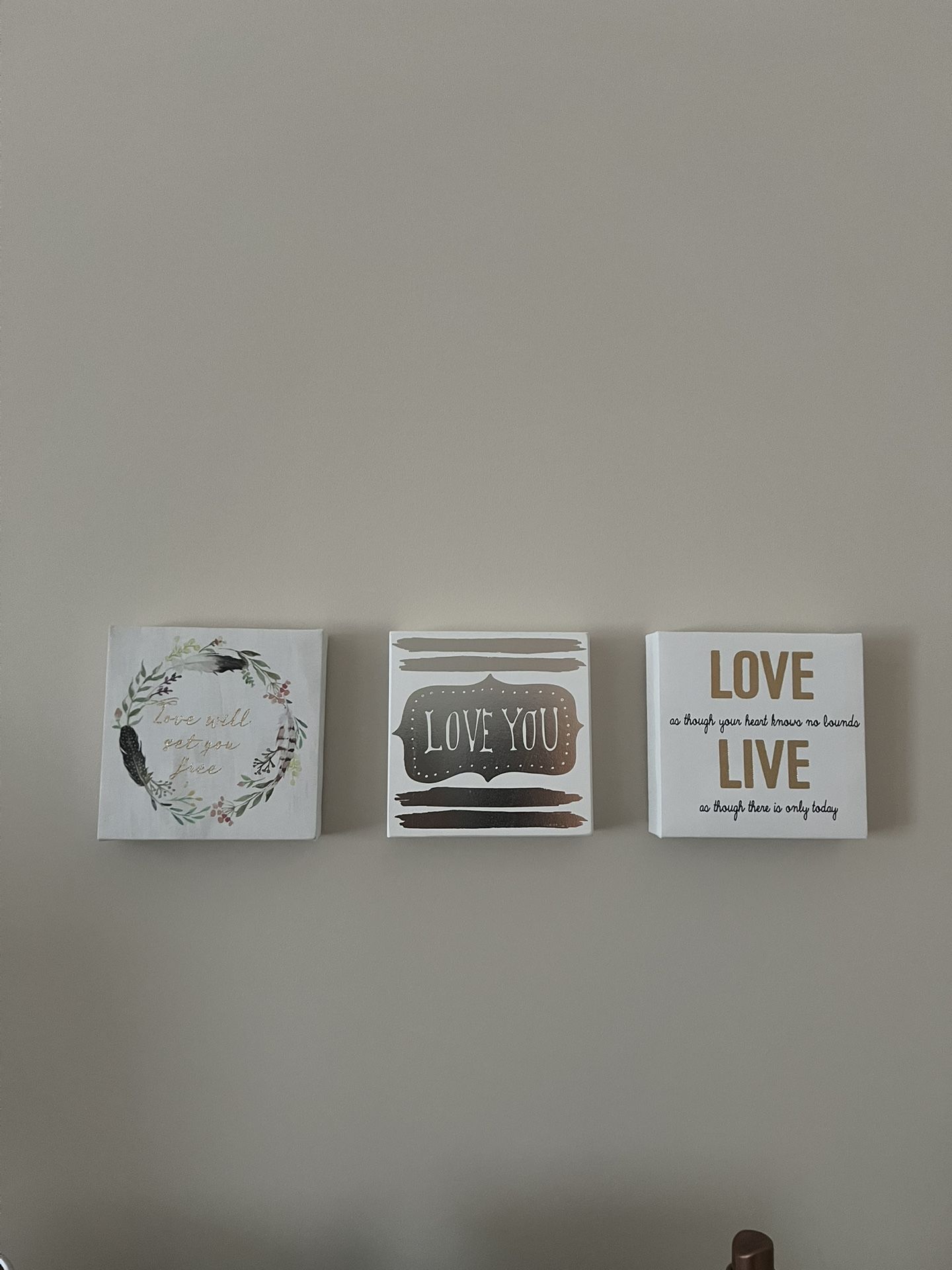 Set of 3 CANVAS decor