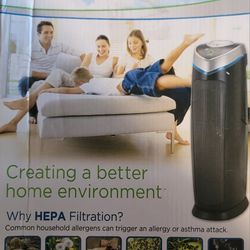 GermGuardian  AC4825DLX- Air Purifier Tower with HEPA Filter & UV-C