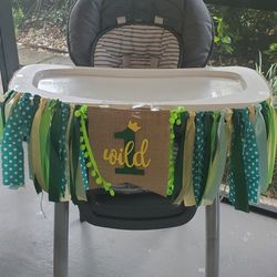 Wild One Party Decor Highchair Banner And Wild One Banner