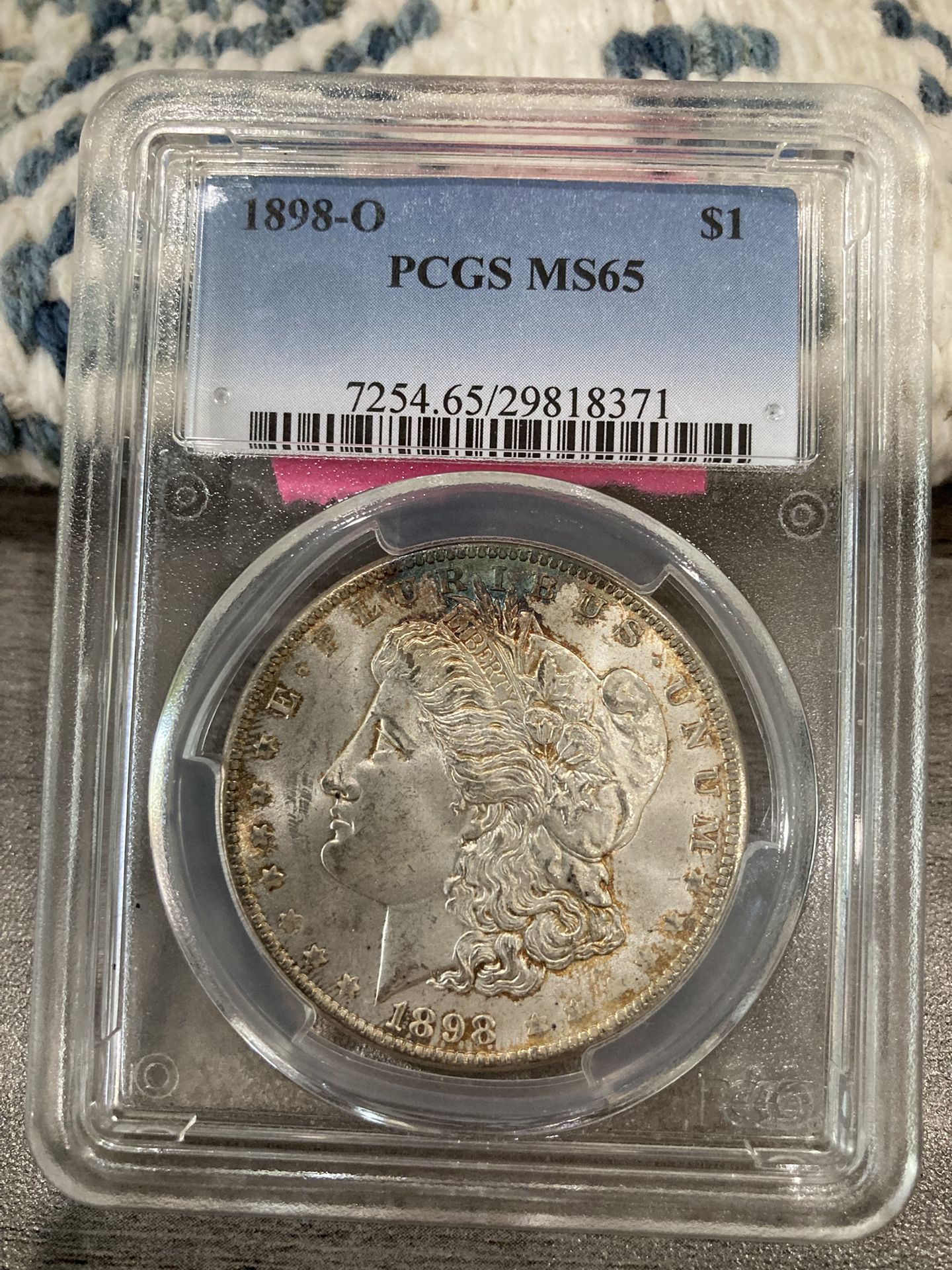 1898 O Morgan Silver Dollar Ms65