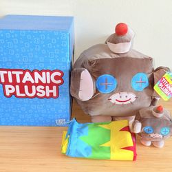 Pet Sim Simulator X RARE Titanic Sock Cat Plush Big Games Without Code With Box.