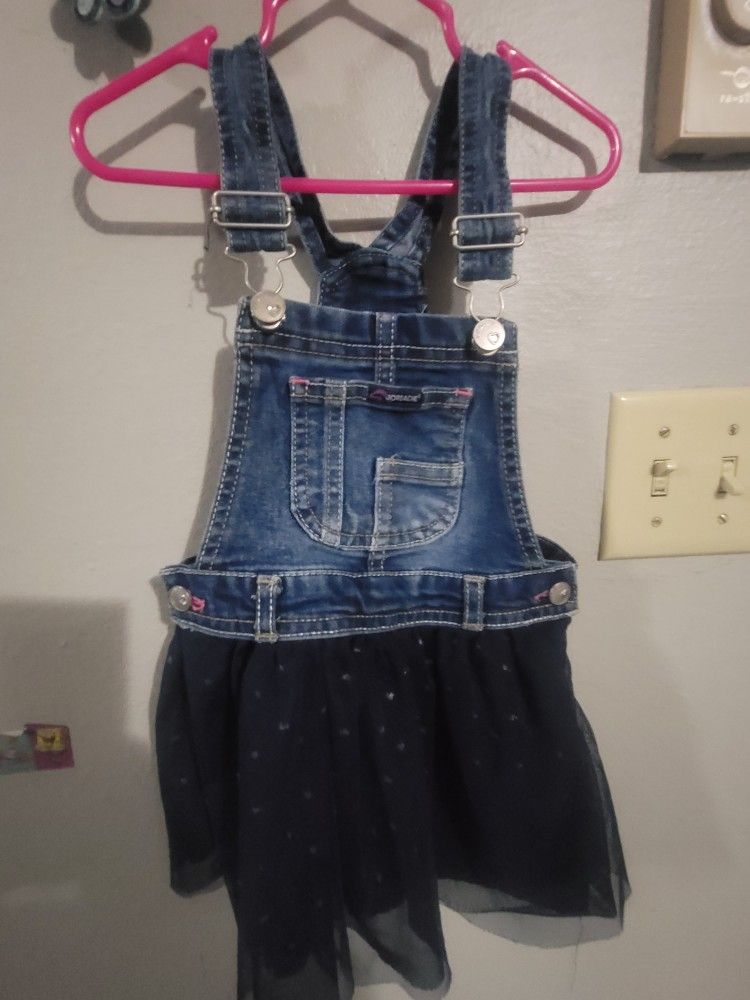 3t Little girl's overall dress