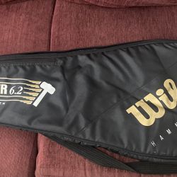 Wilson Hammer 6.2 Tennis Racket Padded Carrying Case With Net Measurer