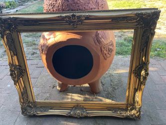 Gold frame.