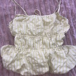 Baby doll top yellow 