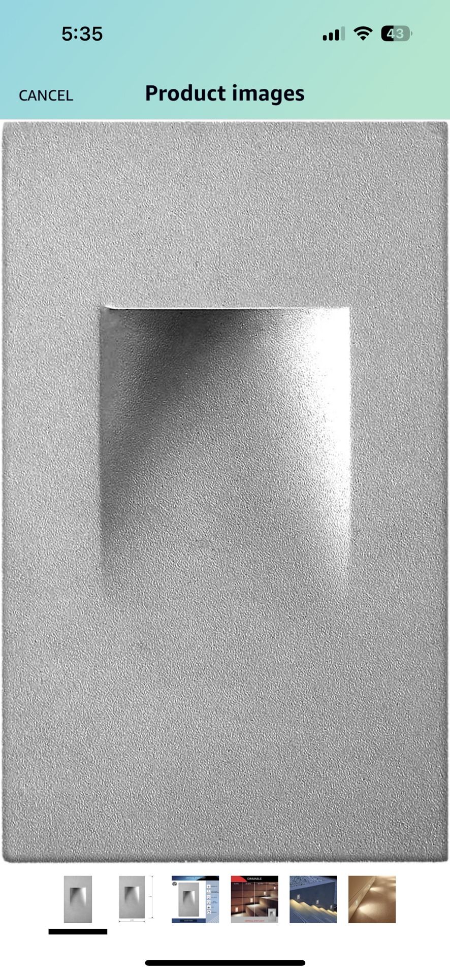 LED Stair Lights Indoor - Step Lights Outdoor Stair Light 3 Watt, Warm White Stairway Lighting for Outdoor and Indoor Stairs 3000K Concrete, Home Thea