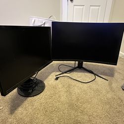 Gaming Monitor MSI 27 Inch curved and Asus VG248 (2 for 150) 