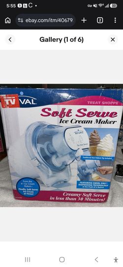 Rival Treat Shoppe Soft Serve Ice Cream Maker