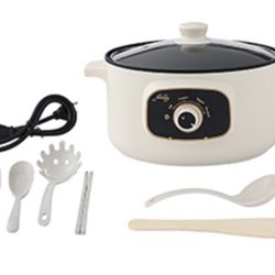 Electric Skillet, FanCheng 4-in-1 Non-Stick Stainless Multifunctional Hot Pot