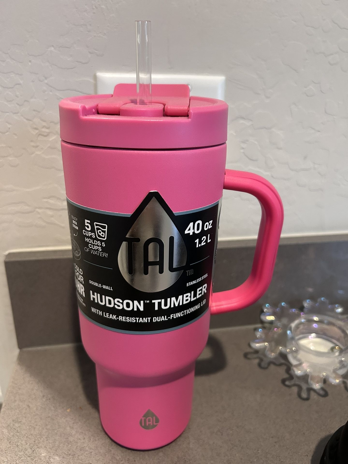 Pink Tumbler Water Bottle