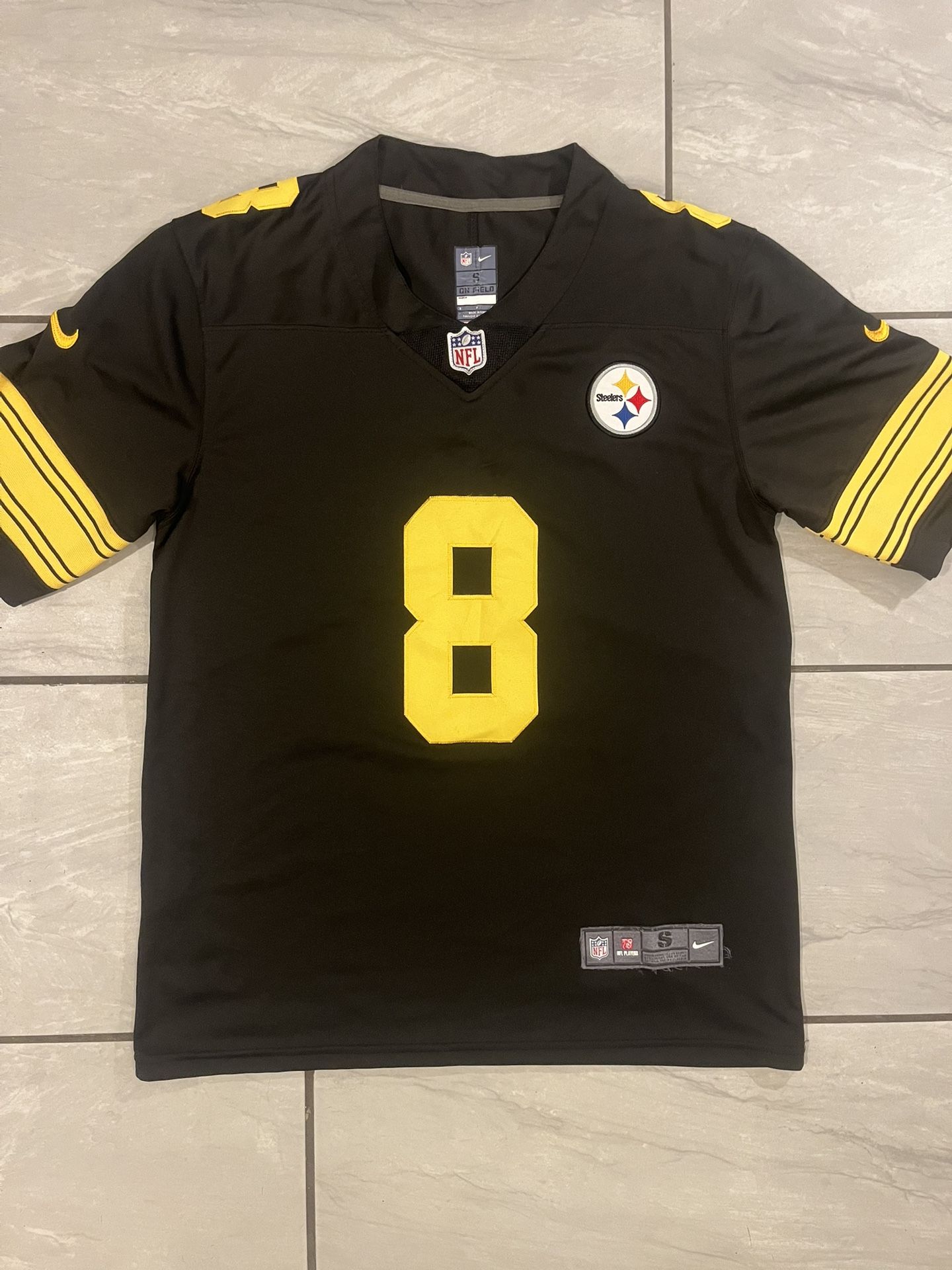 NFL Pittsburgh Steelers Nike On Field #8 Kenny Pickett Jersey Size Small